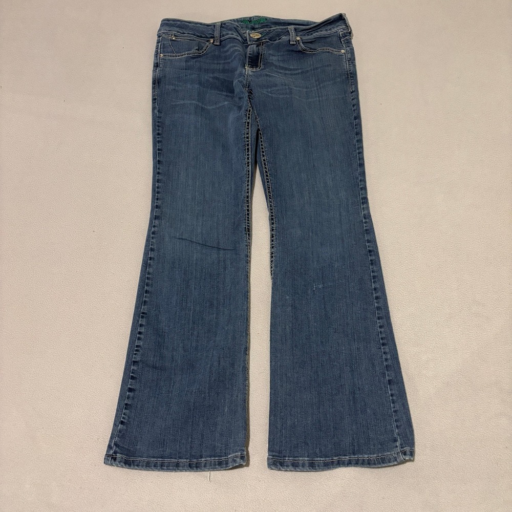 Wrangler Q-Baby Ultimate Riding Jeans Womens 11/12 Medium Wash Bootcut‎ Denim